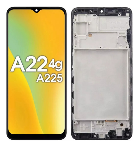 Modulo Pantalla Compatible A22 4g A225 Marco Oled Touch Negro