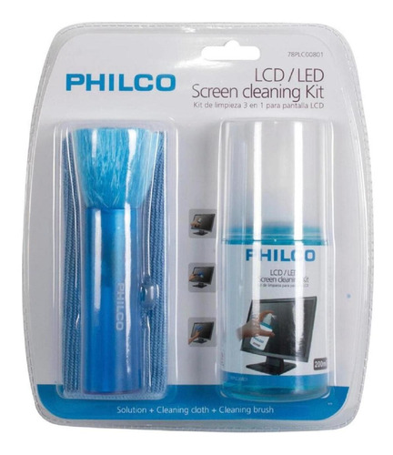 Kit Set Limpia Pantallas Liquido Philco Notebook Pc 3 En 1