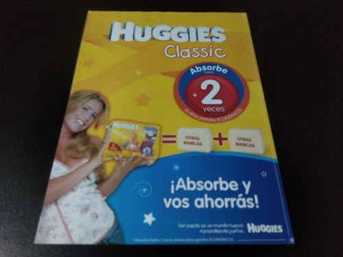 (pf431) Publicidad Huggies * Florencia Peña