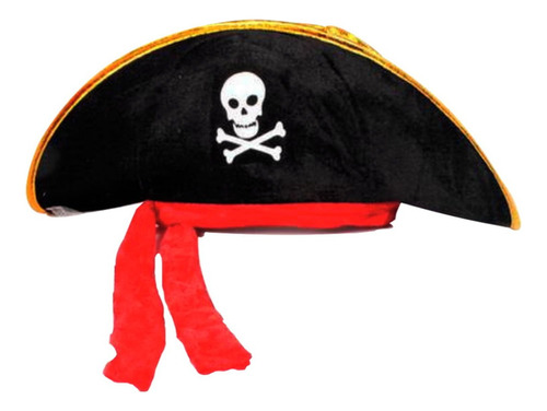 Sombrero De Fiesta Color Negro Festa Chapéu De Pirata