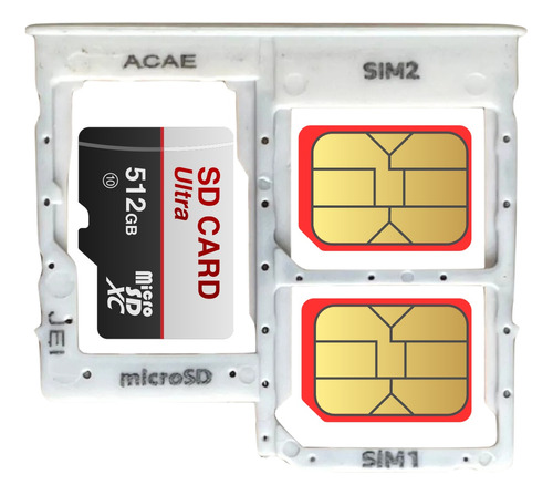 Bandeja Porta Sim Chip Card Compatible Samsung Galaxy A31