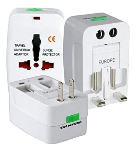 3 Adaptadores Tomada Europeu Universal Argentina México Eua