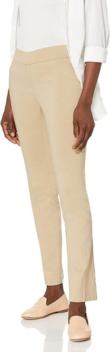 Lark & Ro Women's Slim Leg Stretch Pant Co Amazon Brand 