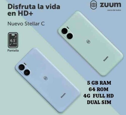 Teléfono Celular Zumm Stellar C Dual Sim 64gb 5gb Ram Android (Usado)