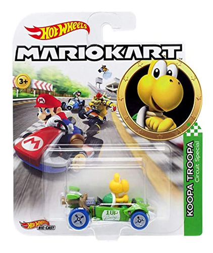 Figura De Koopa Troopa Mariokart Escala 1:64 Color Amarillo