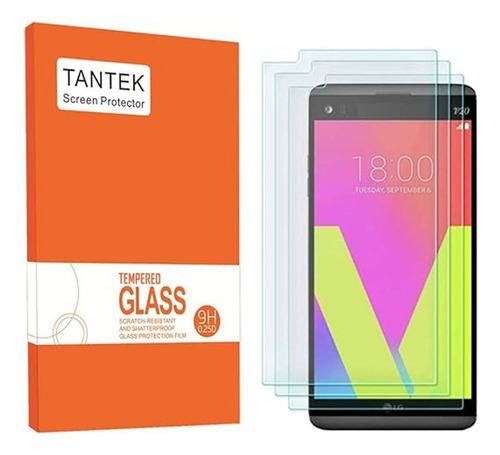 Tantek Protector De Pantalla Para LG V20 3 Unidades