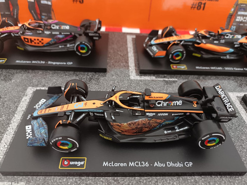 Bburago 6 Autos Coleccionables F1 Escala 1:43 Color Mclaren