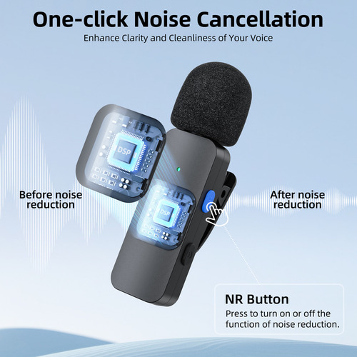 Boya By-v2 Micrófono Inalámbrico Lavalier Para iPhone iPad