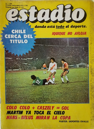 Revista Estadio N°1890 Póster De Deportes Ovalle 1979(ee22