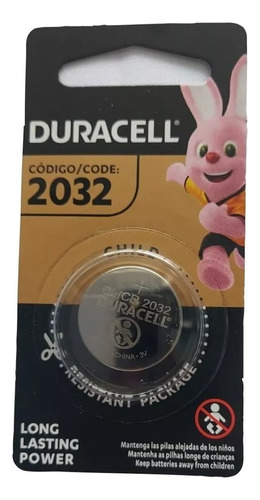 Bateria Pila De Botón De Litio Duracell Cr2032 De 3v