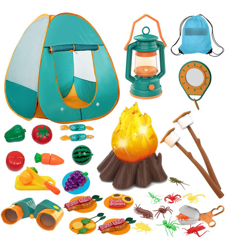Juego De Camping Para Niños Con Y Accesorios De Fogat
