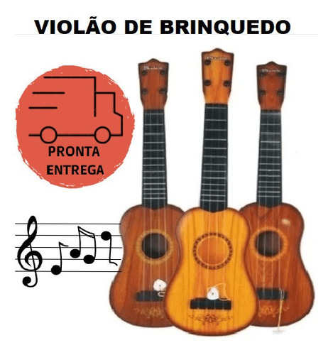 Violão Infantil Corda Em Nylon Viola Musica Kids Brinquedo