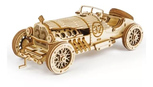 Jogo De Montar 3d Carro Grand Prix 189mm Madeira