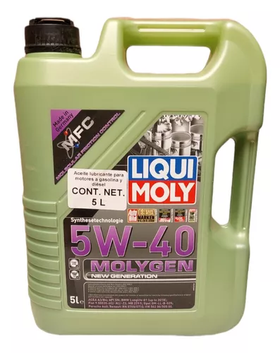 Aceite Motor Liqui Moly 5w40 Molygen 5 L Audi Bmw Vw Fiat Mb