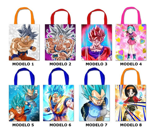 40 Dulceros Ecológicos Dragon Ball Z Super Fiestas Recuerdo