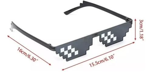 Combo Lentes Pixel Meme Thug Life X 20 Unidades