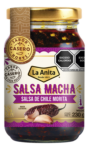 Aji Salsa Macha Chile Morita  La Anita Lo Mejor De Mexico