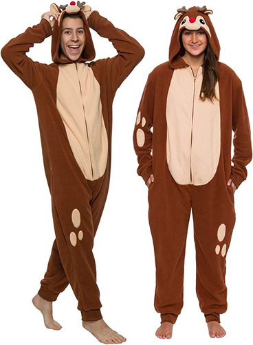 Pijama Disfraz Kigurumi Rodolfo Reno Navidad Unisex Adultos 