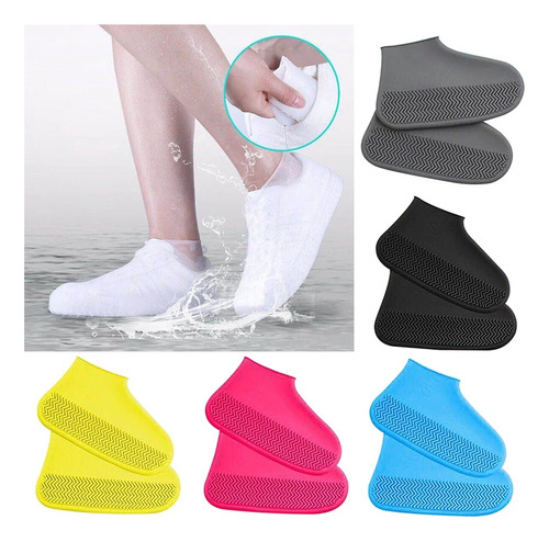 Funda Silicona Impermeable Protector Zapato Lluvia 