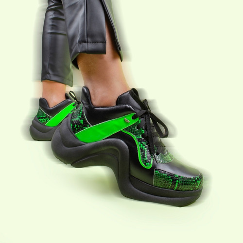 Imagen 5 de 8 de Zapatillas Zapatos De Mujer De Cuero Vacuno Cook - Ferraro