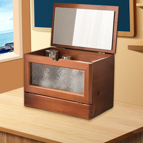 Wooden Makeup And Cosmetic Organizer, Case