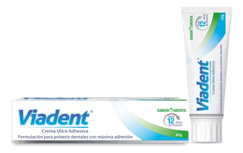 Viadent Crema Adhesiva Para Prótesis Dentales Ultra 40gr