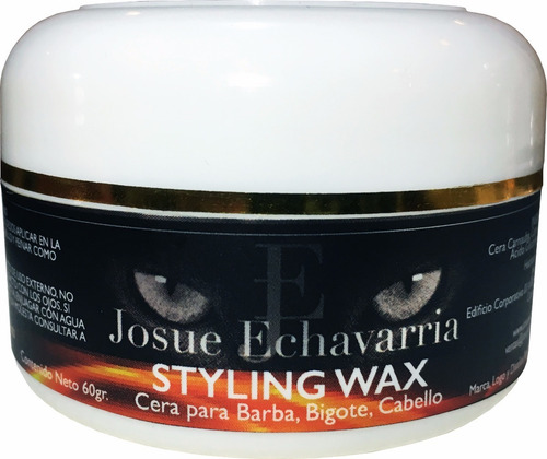 Imagen 5 de 5 de 6 Tarros Cera P/barba Y Bigote Josue Echavarria 60g