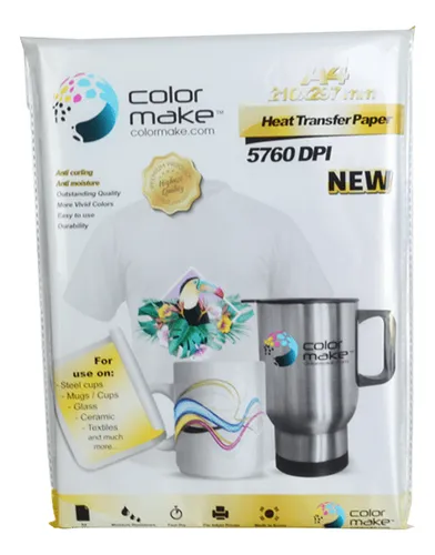 Papel Sublimación Premium A4 Color Make 100 Hojas Color Blanco