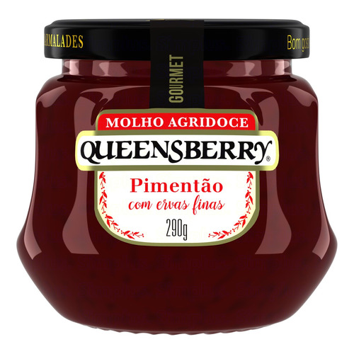 Molho agridoce Queensberry Gourmet sem glúten 290 g