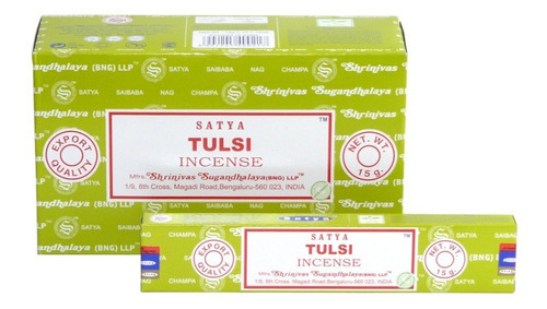 Sahumerios Satya Nag Champa - 10 Unidades Fragancia Tulsi