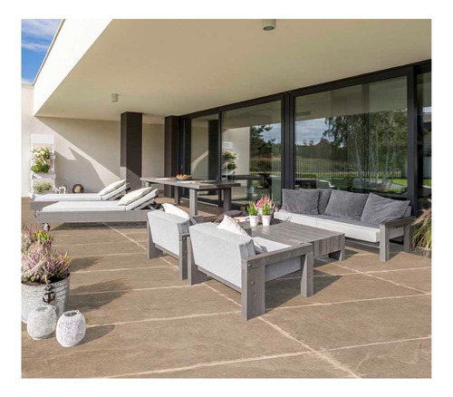 Imagen 1 de 7 de Porcelanato Simil Piedra Cerro Negro Trafalgar 60x120 1ra