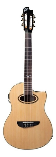 Guitarra Electroacústica Eko Ntx N100e Natural Color Crema Orientación De La Mano Diestro