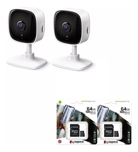 Imagen 1 de 7 de 2 Camara Tp-link Tapo C100 + 2 Memoria Kingston Microsd 64gb