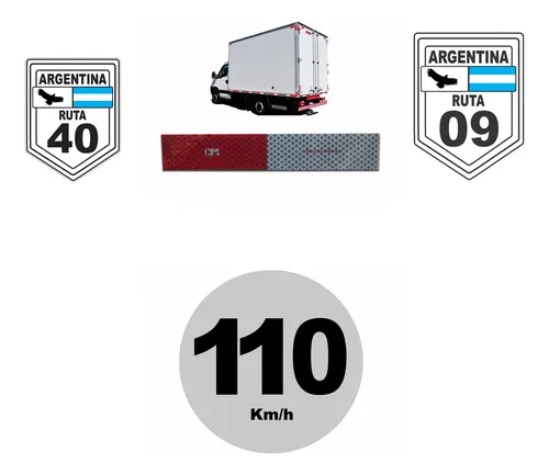 comprar Kit 3 Adesivos + 2 Faixas Refletivas  Arg