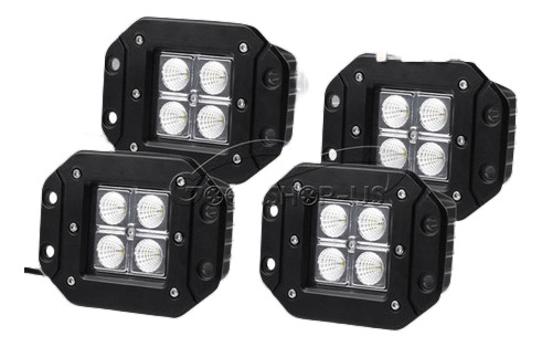 4 X 4  20w Flush Mount Inundación Cubo Offroad Trabajo Led L