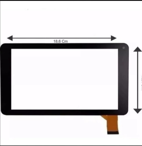 Tela Touch Tablet Hyundai Hdt-7433l Hdt C/ Cola