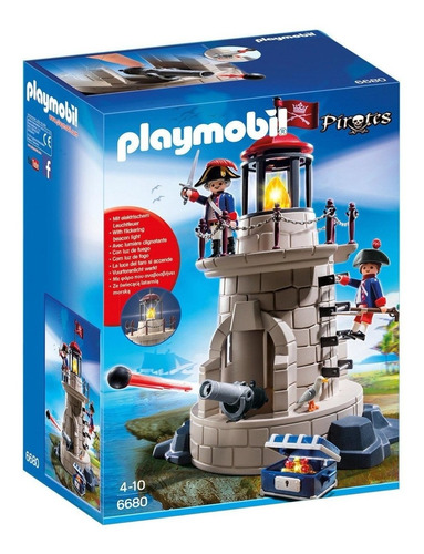 Todobloques Playmobil 6680 Faro Con Saldados (caja Maltratad