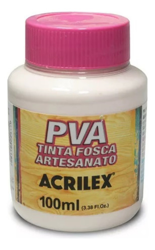 Tinta Fosca Artesanato Pva 100ml Rosa Bebe Acrilex C/6un