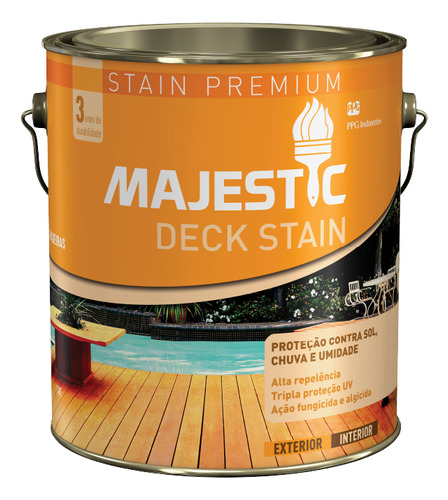 Protector De Madera Exterior Renner Deck Stain - 3,6 Lts