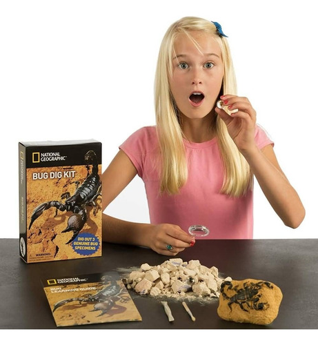 Juego De Excavación Kit Escorpión Y Herramienta Nat Geo