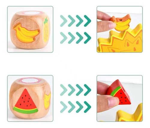 Juego De Mesa Estimulacion, Niños Balance De Animales Madera