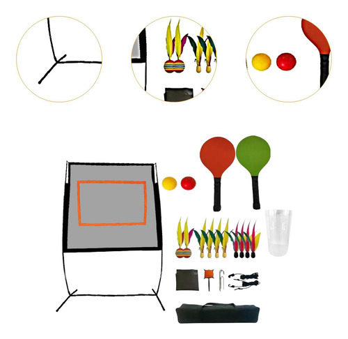Bádminton Net Set Con Reemplazo De Bolsa De Almacenamiento