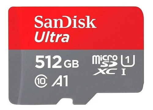 Tarjeta de memoria microsd Sandisk Ultra de 512 GB, clase 10