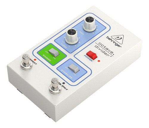 Behringer Octave Divider Pedal De Efecto Bajo O Guitarra Color Blanco