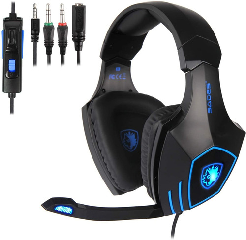 Audífonos Gaming Sades Sa819 Para Xbox One Pc Ps4 Surround 