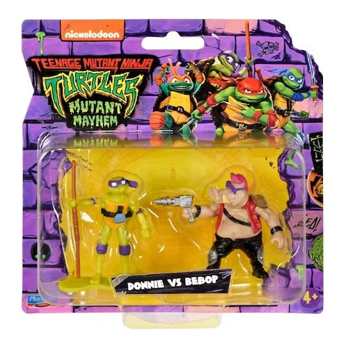 Playmates Tmnt Tortugas Ninja Donnie Bebop Figura Muñeco