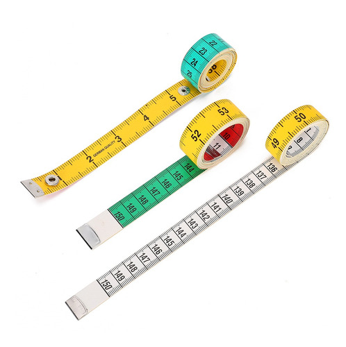 supvox 10 pcs Metro de cinta Suave Doble escala Cuerpo medición cinta medida del Cuerpo ropa costura Regla para modista sastre Multicolor 