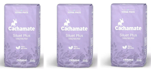 Yerba Cachamate Siluet Plus 500g (pack X 3 Unidades)