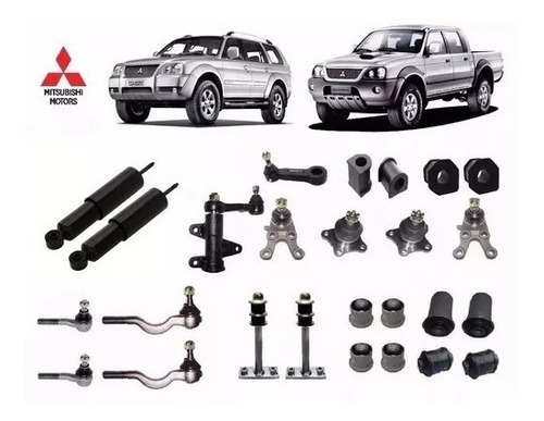 Kit Suspensão Dianteira L200 Pajero Sport Outdoor 26 Peças