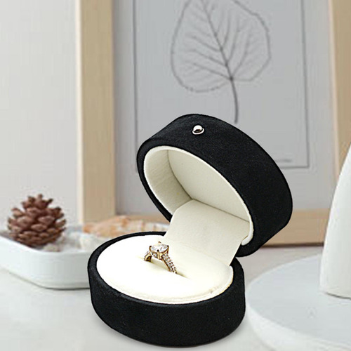 Caja Para Anillos De Boda, Caja Interior De Terciopelo Para